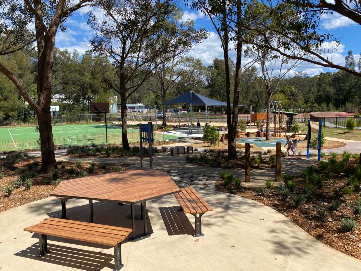 Green Point's NEW Sun Valley Park is Now Open! Playing in Puddles