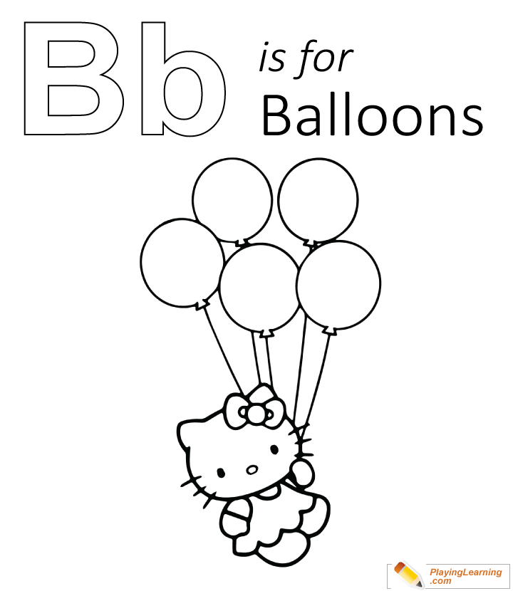 Download 30+ B Is For Balloon Coloring Pages PNG PDF File