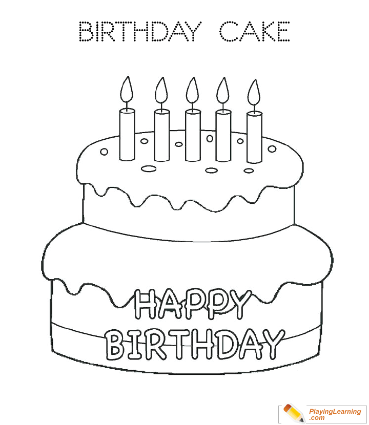 Decorate A Cake Coloring Page