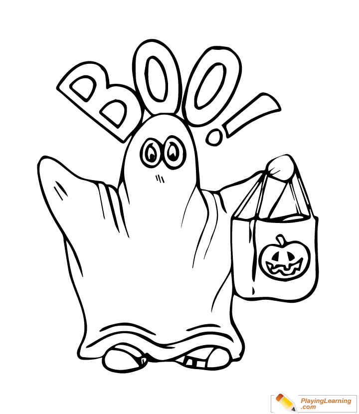 Coloring Pages Of Halloween For Preschoolers