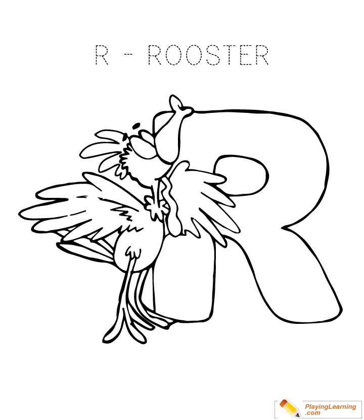 R Is For Coloring Page