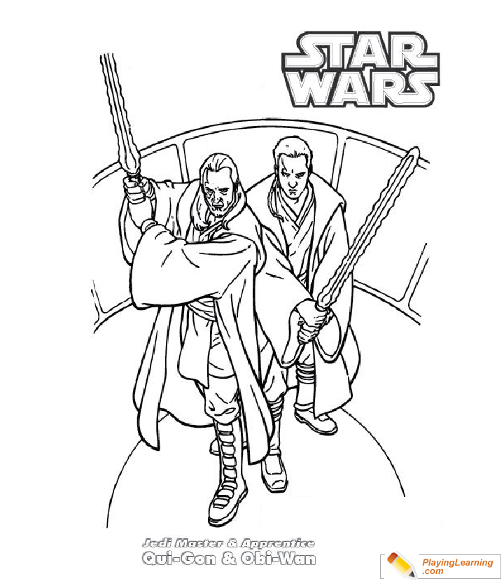 Star Wars Coloring Pages Obi Wan