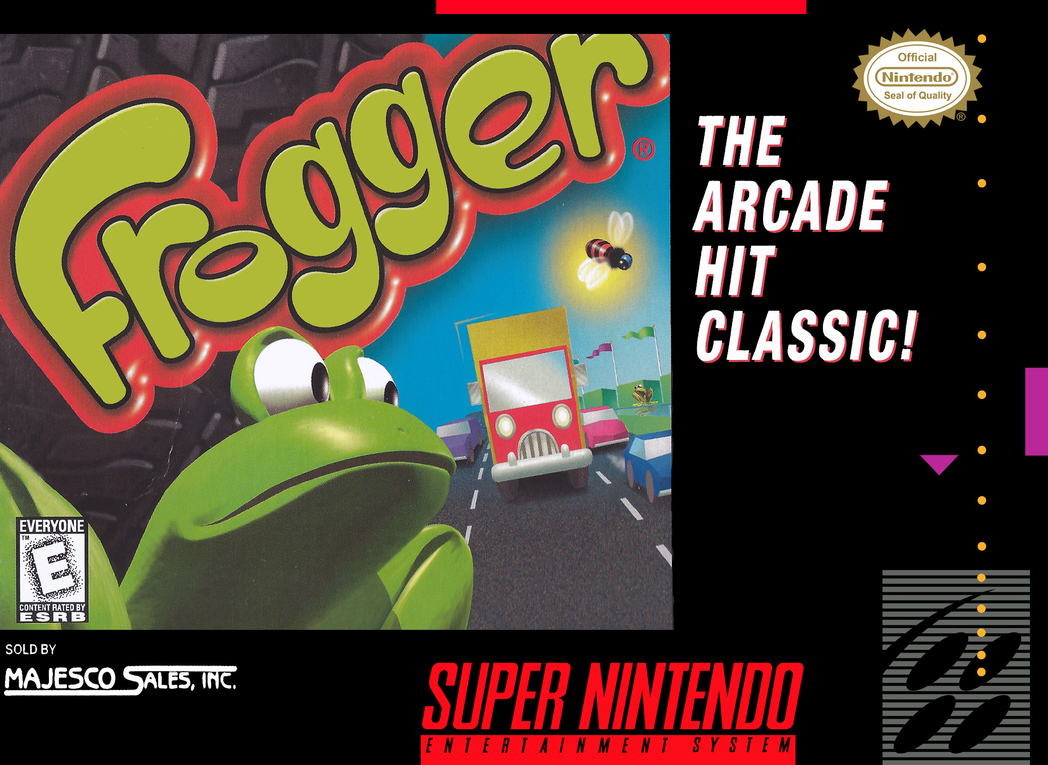 Frogger SNES box front SNES HUB