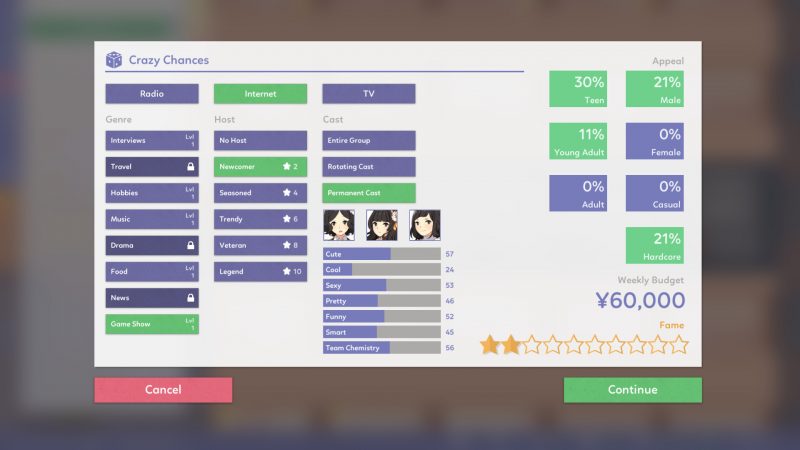 Idol Manager Game(インディーゲーム) PLAYISM Official Website