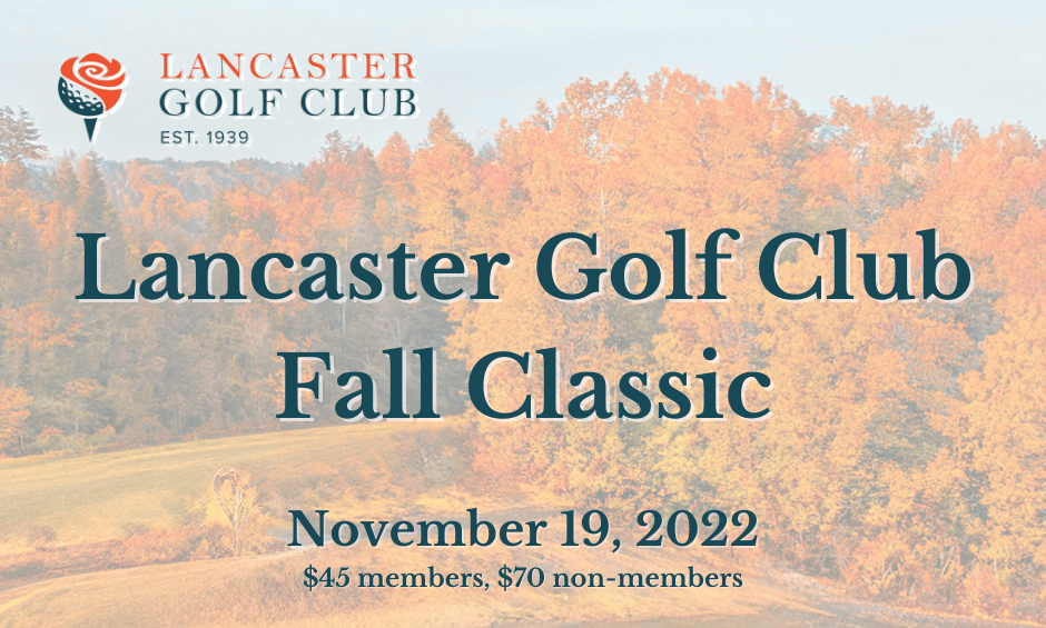 Lancaster Golf Club Fall Classic Lancaster Golf Club
