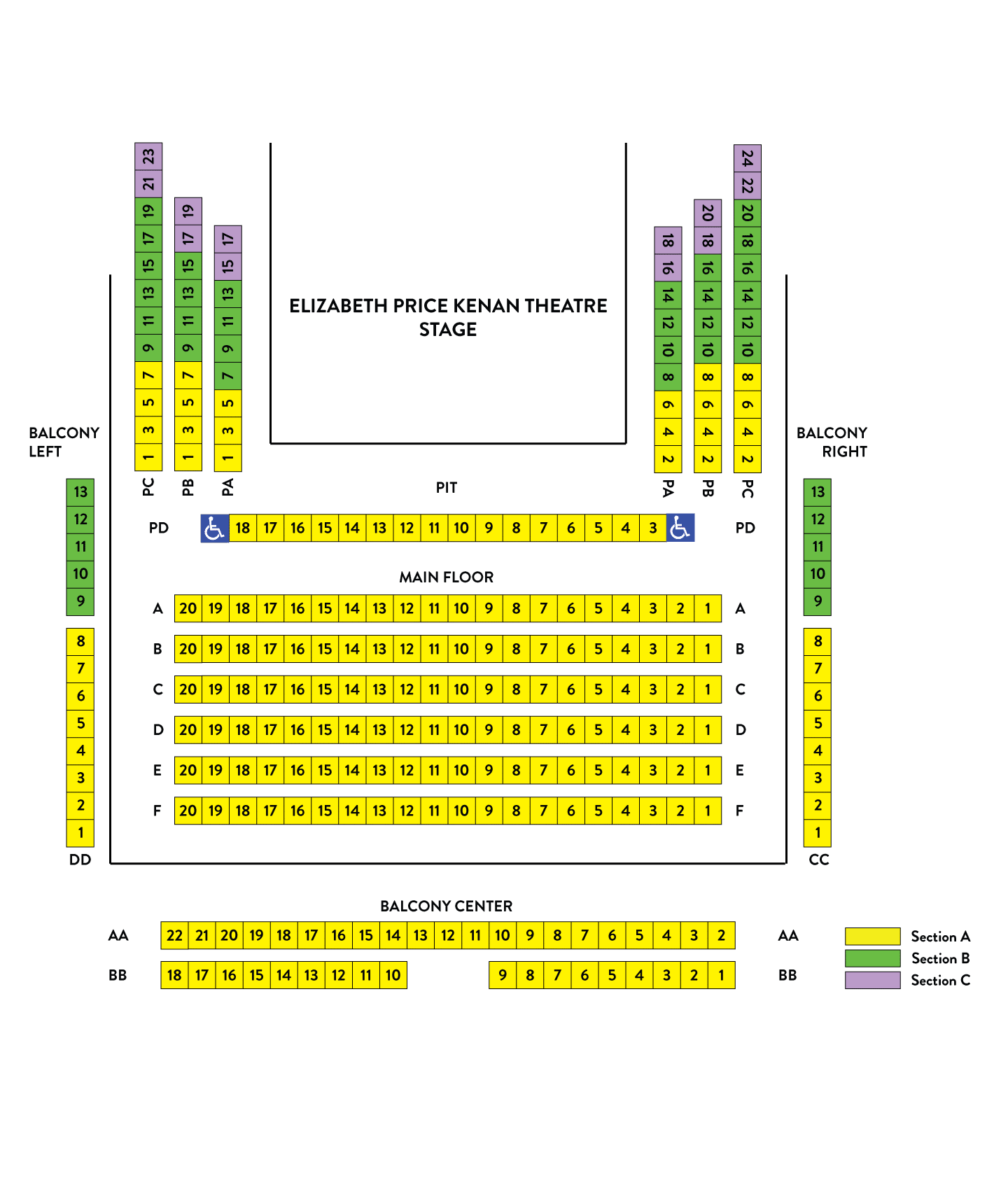 KenanSeatingChartCOUNT PlayMakers Repertory Company