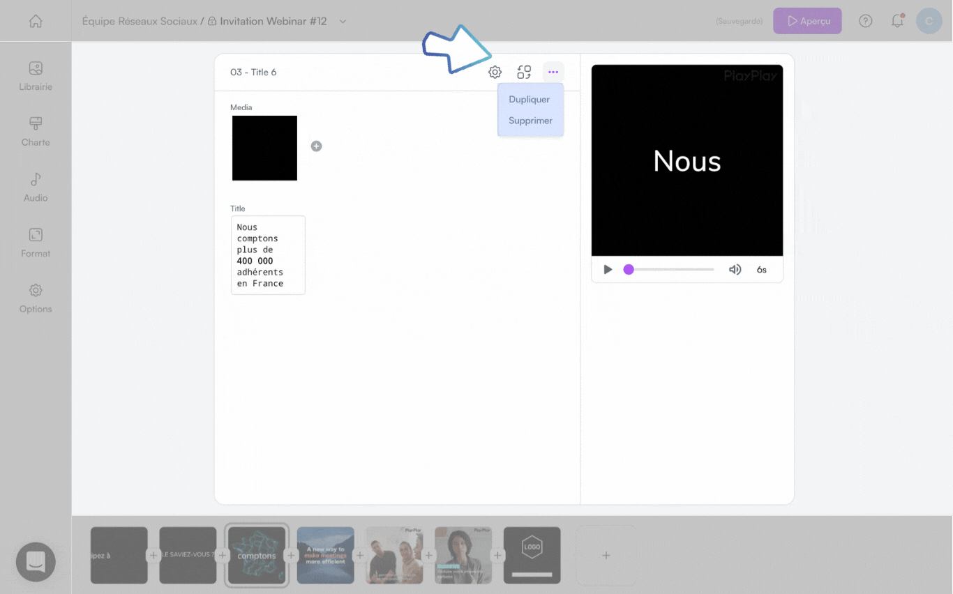 Comment dupliquer un écran ? PlayPlay