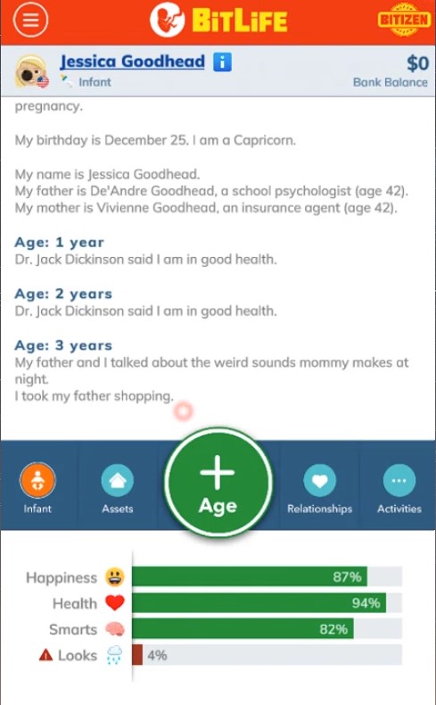 Bitlife Life Simulator - Play Free Online Games On Playplayfun