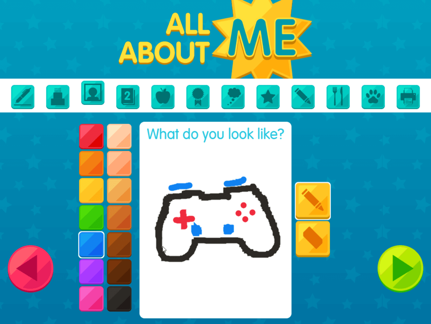 🕹️ Play All About Me Game Free Online Personal Profile Video Game for Kids