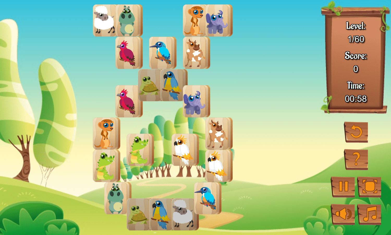 🕹️ Play Animal Mahjong Game Free Online Animals Mahjong Solitaire