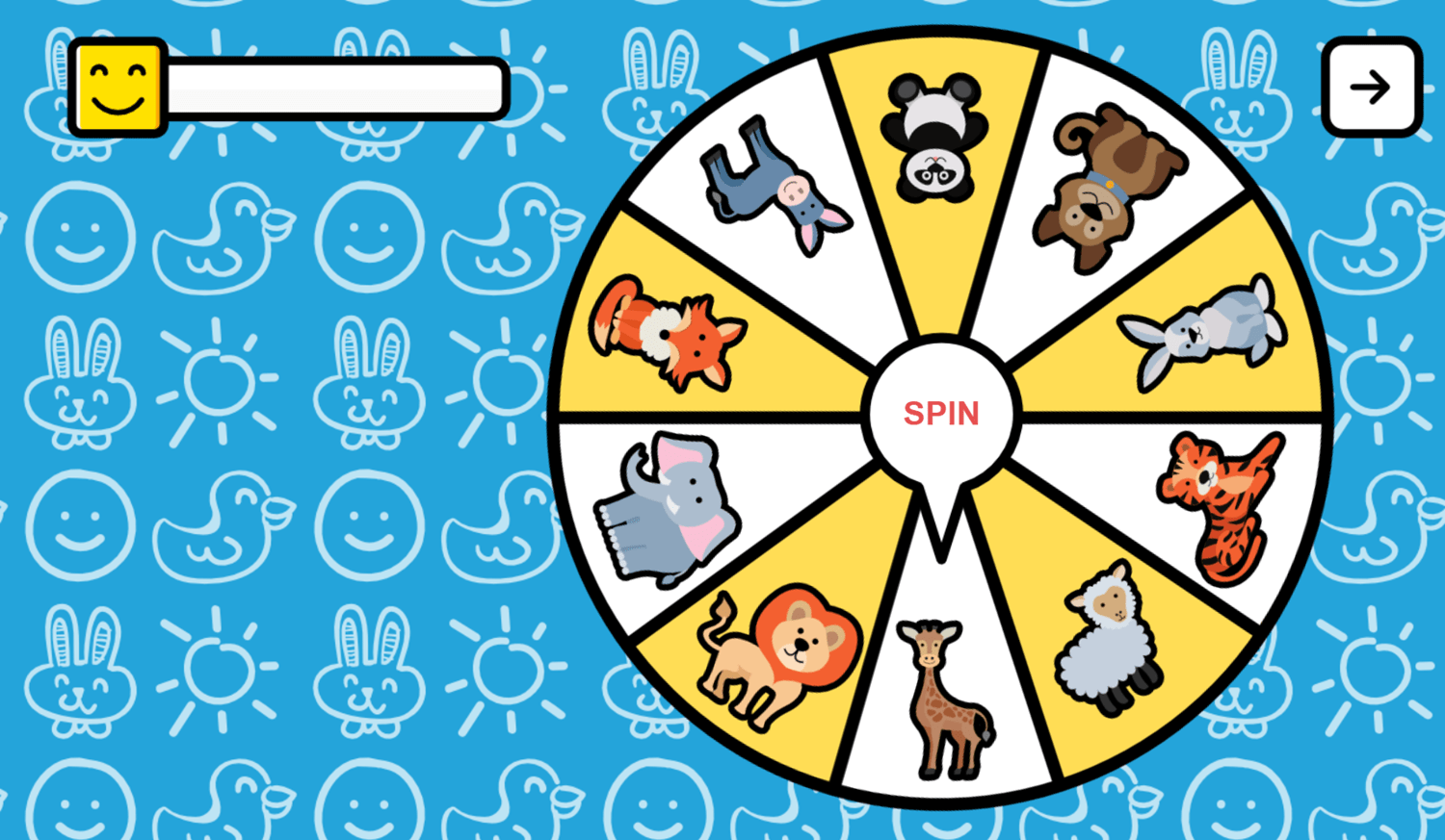 🕹️ Play Animals Wheel Game Free Online Animal Species Word Learning