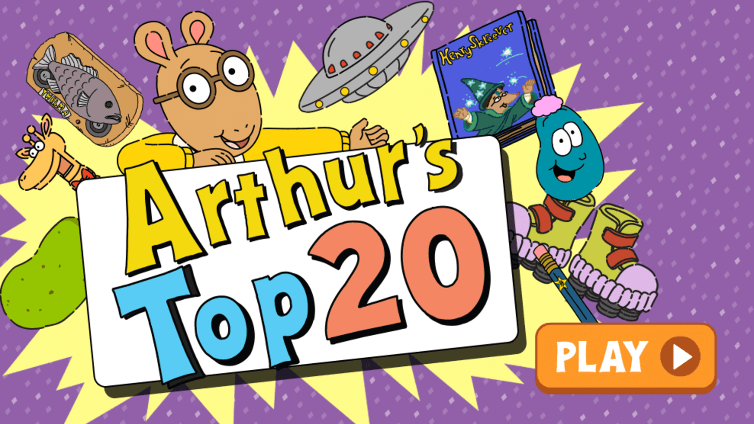🕹️ Play Arthur's Top 20 Game Free Online Arthur Minigame Video Game