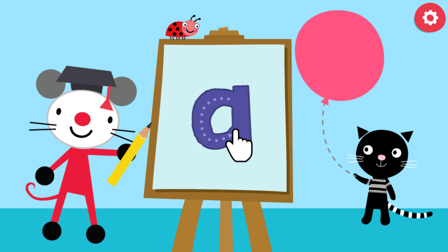 🕹️ Play Arty Mouse & Friends Learn ABC Game Free Online Alphabet Letter Drawing Video Game for Kids