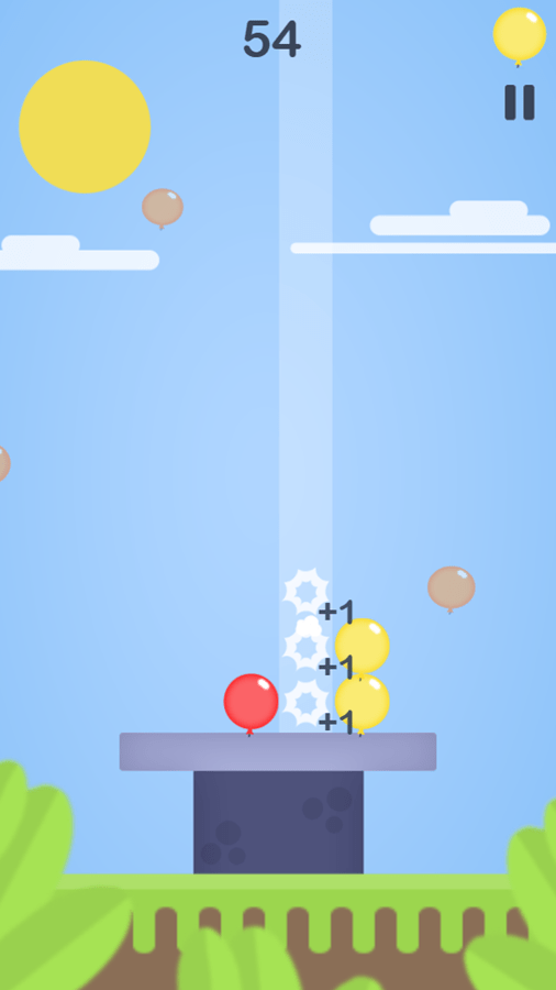 🕹️ Play Balloons Pop Game Free Online Colored Balloon Match 3 Popping