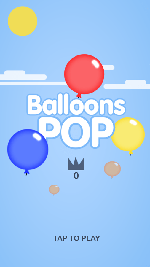 🕹️ Play Balloons Pop Game Free Online Colored Balloon Match 3 Popping