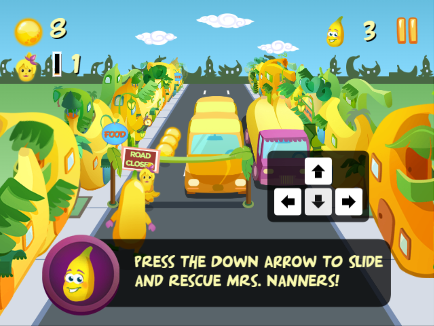 🕹️ Play Banana Running Game Free Online Endless Running Banana Video