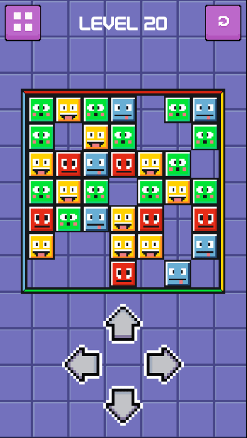 🕹️ Play Block Slider Eliminate Game Free Online Color Blocks Slide Puzzle Video Game for Kids