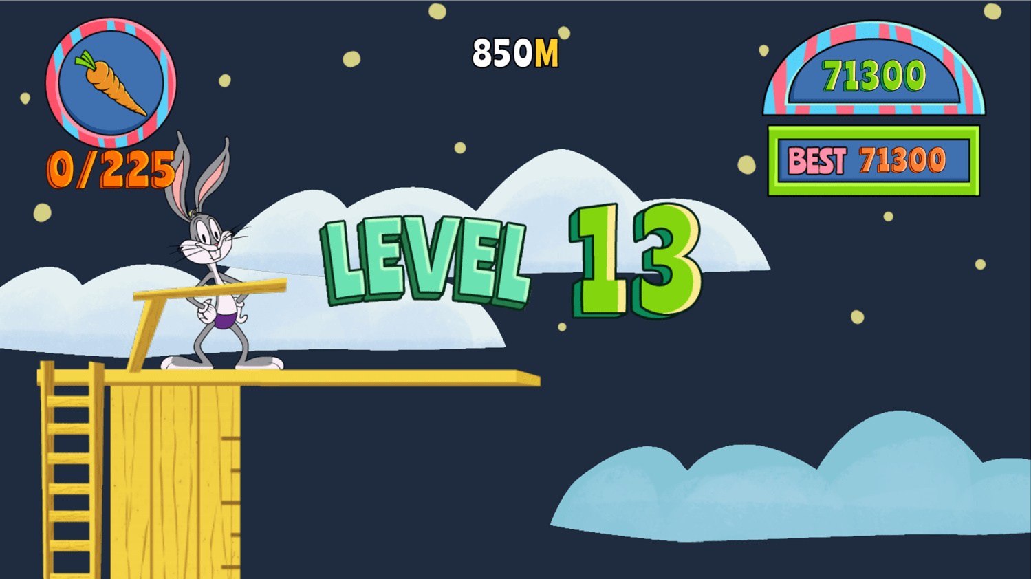 🕹️ Play Bugs Bunny Dare Diver Game Free Online Cartoon High Dive