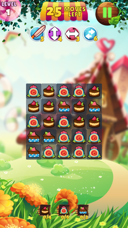 🕹️ Play Cake House Game Free Online Dessert Tile Breaker Video Game
