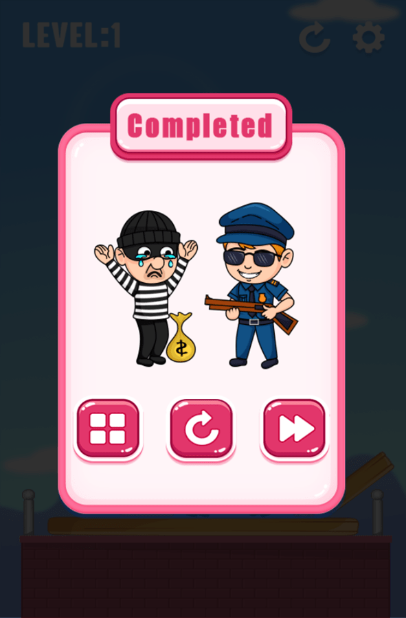 🕹️ Play Catch The Thief Game Free Online Cops & Robbers Physics Level Destruction Video Game