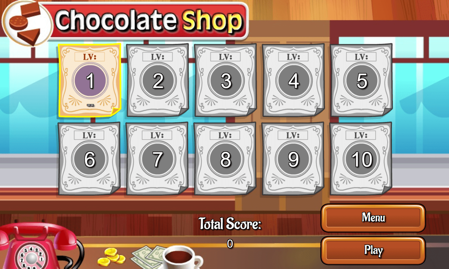 🕹️ Play Chocolate Shop Game Free Online Candy Store Time Management