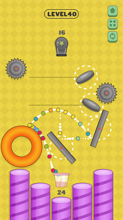 🕹️ Play Color Cannon Game Free Online Cannon Ball Bouncing Physics