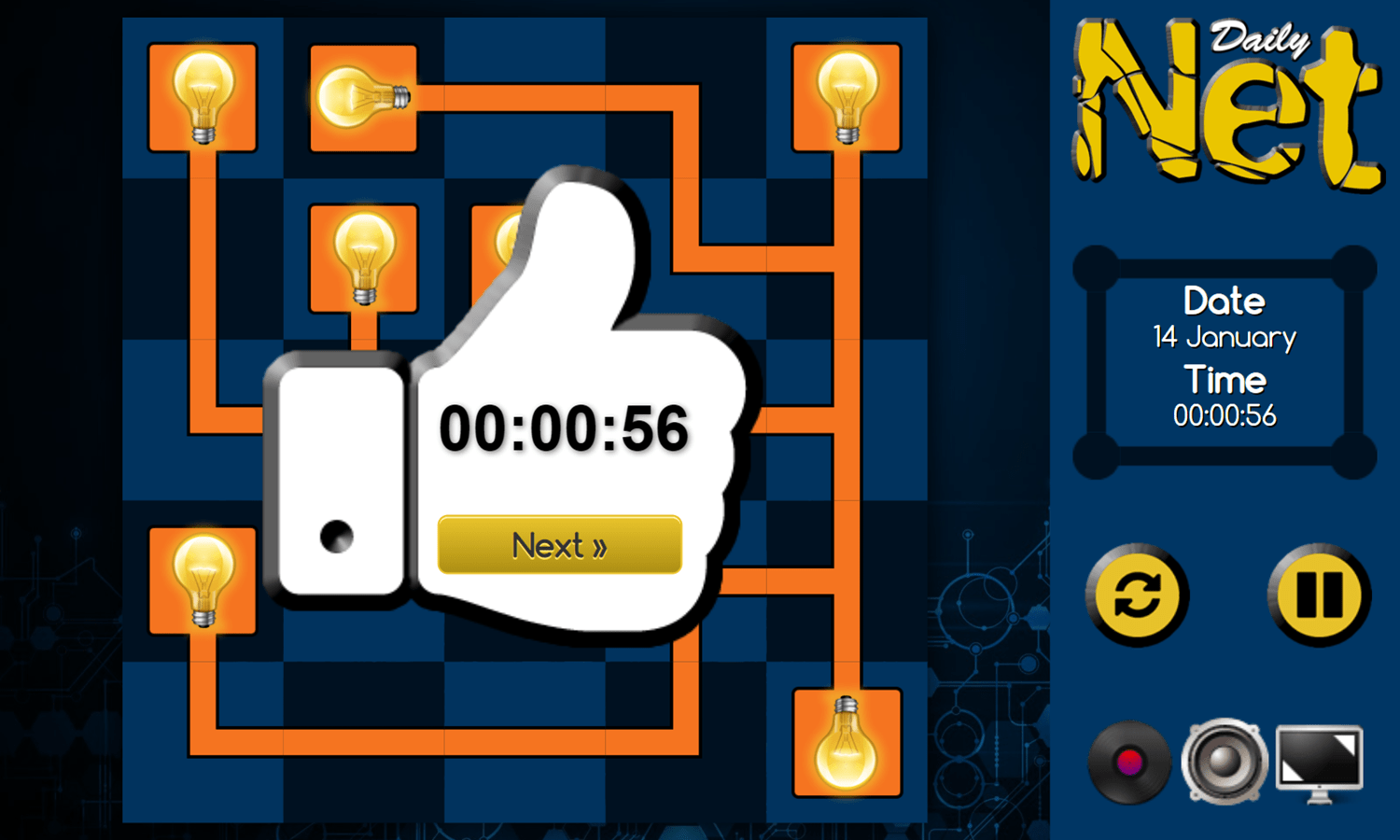 🕹️ Play Daily Net Game Free Online Electrical Network Logic Puzzle