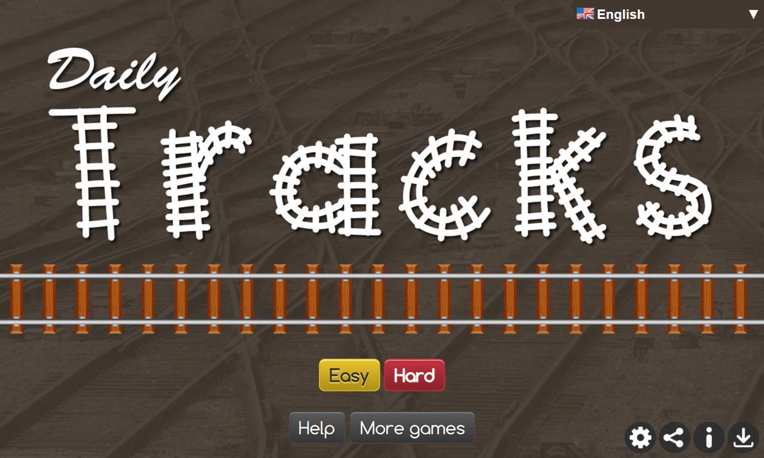 🕹️ Play Daily Tracks Game Free Online Railroad Track Laying Logic