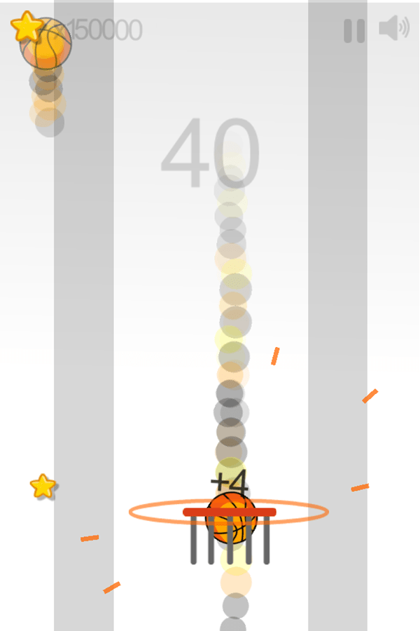 🕹️ Play Dunk Ball Game Free Online Basket Moving Basketball Catching Video Game for Kids & Adults