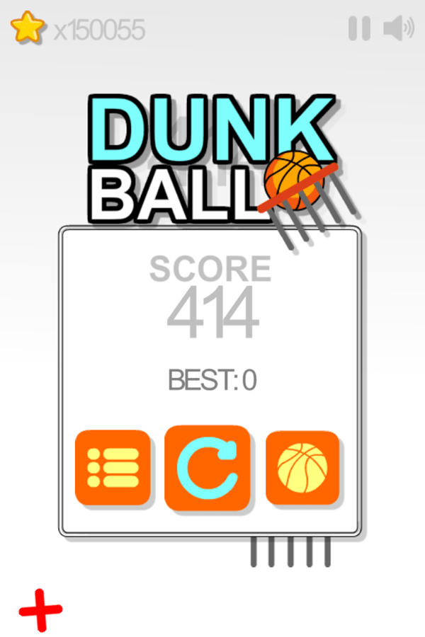 🕹️ Play Dunk Ball Game Free Online Basket Moving Basketball Catching Video Game for Kids & Adults