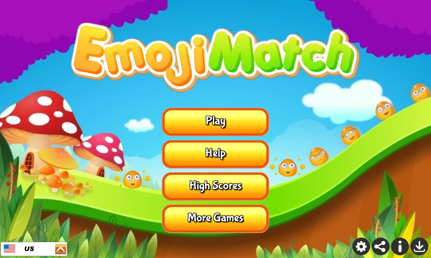 🕹️ Play Emoji Match Game Free Online Connect 3 Emojis Video Game for