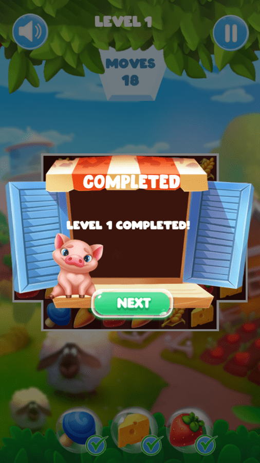 🕹️ Play Farm House Game Free Online Match 3 Video Game for Kids & Adults