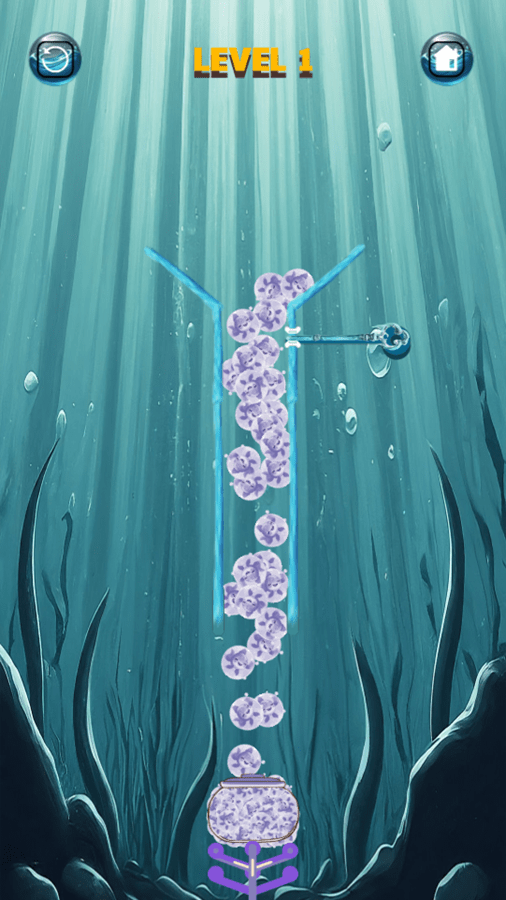 🕹️ Play Fish Divider Game Free Online Pin Pull Fish Sorting Logic Puzzle Video Game for Kids