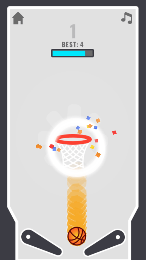 🕹️ Play Flipper Dunk Game Free Online Basketball Pinball Video Game