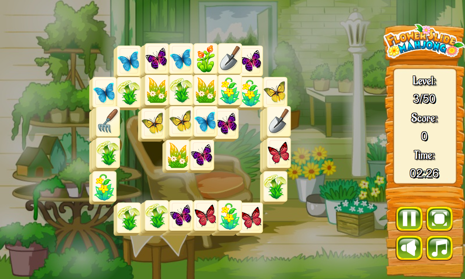 🕹️ Play Flower Slide Mahjong Game Free Online Flowers Mahjong Slide