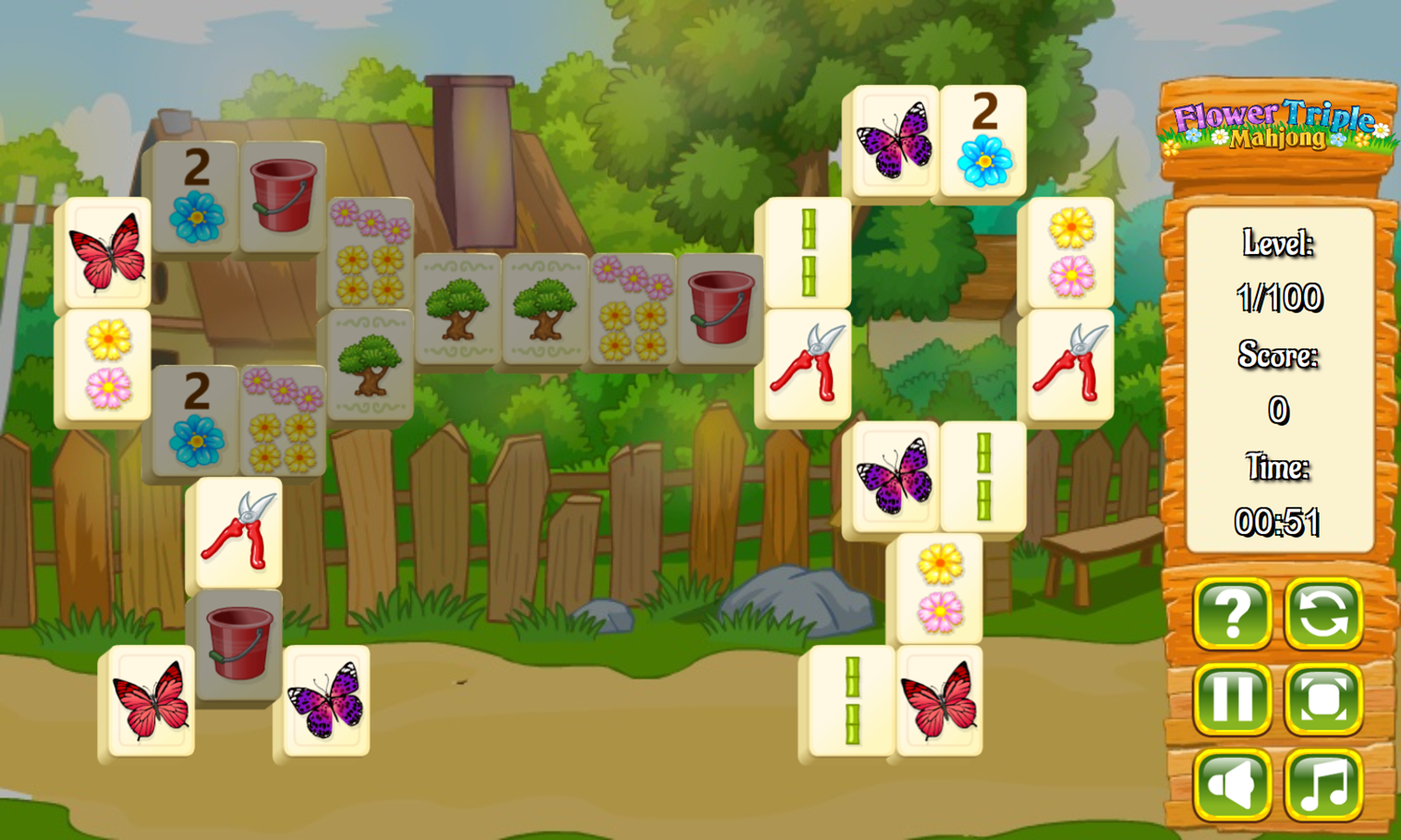 🕹️ Play Flower Triple Mahjong Game Free Online Floral Triple Mahjong