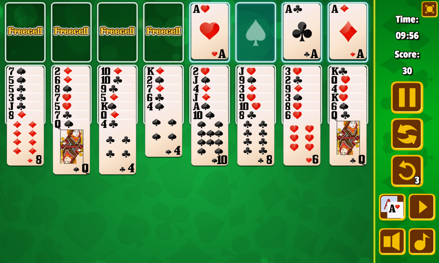 🕹️ Play Freecell Solitaire Card Game Online in Full Screen With No App