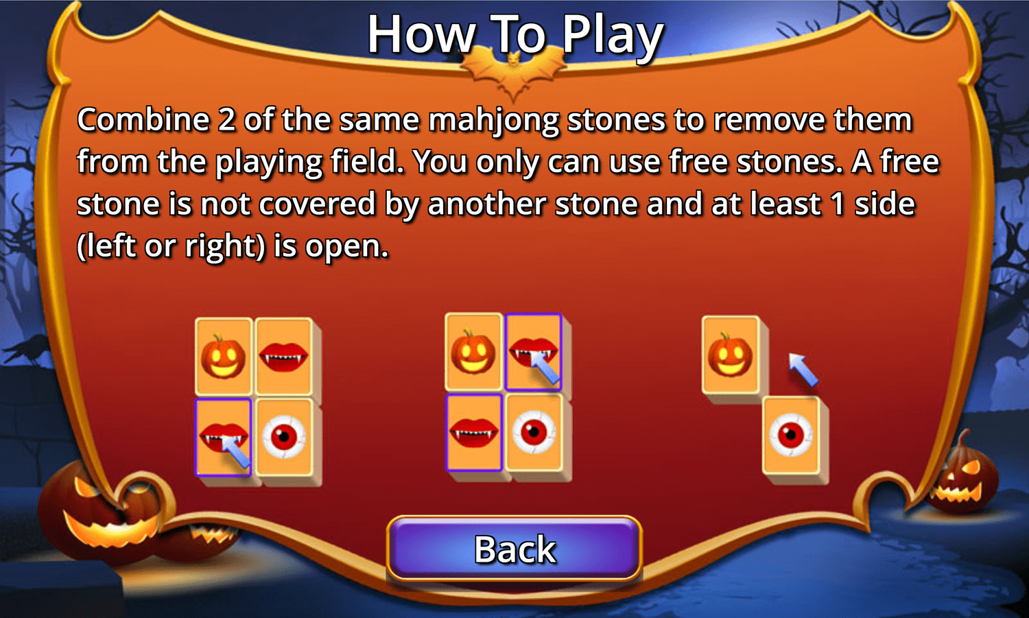 🕹️ Play Halloween Mahjong Game Free Online Timed Halloween Mahjong