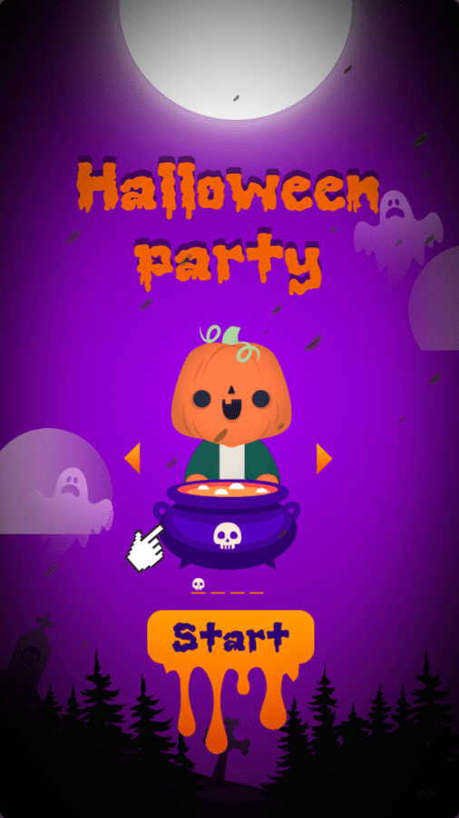 🕹️ Play Halloween Party Game Free Online Falling Halloween Candy
