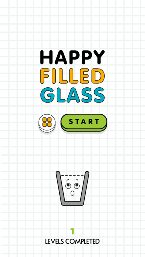 🕹️ Play Happy Filled Glass Game Free Online Water Pouring Line Drawing Cup Filling Video Game