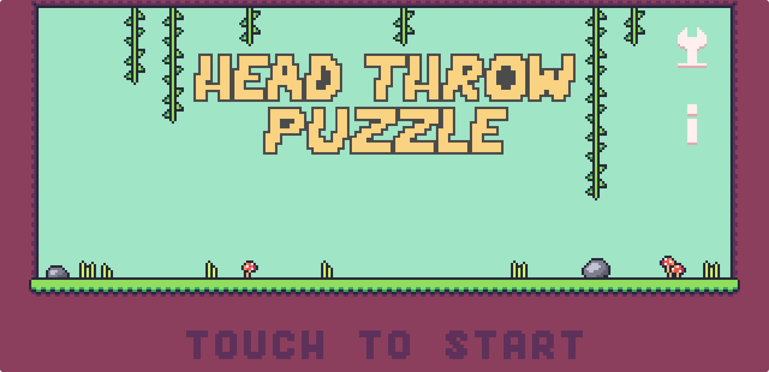 🕹️ Play Head Throw Puzzle Game Free Online Logic Puzzle Platformer