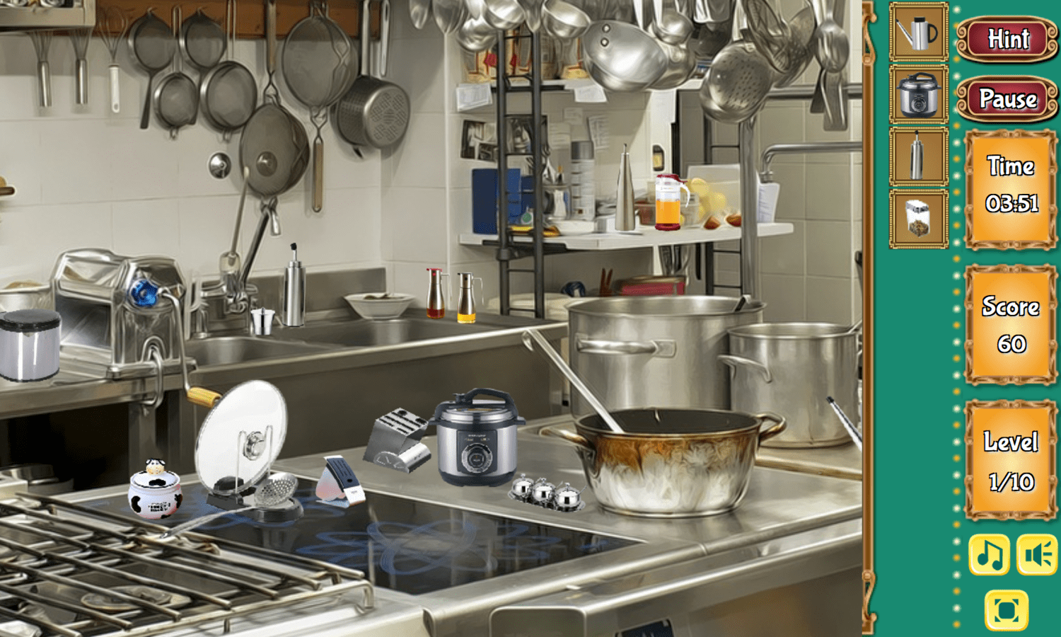 🕹️ Play Hidden Kitchen Game Free Online Culinary Arts Hidden Objects