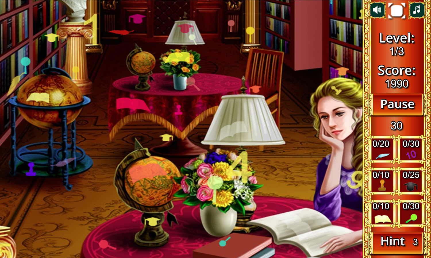 🕹️ Play Hidden Library Game Free Online Library Hidden Objects Search