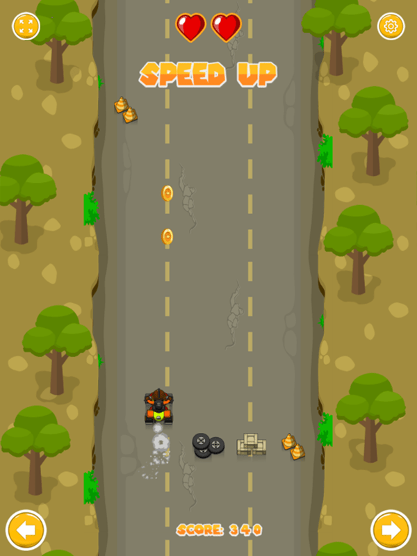 🕹️ Play Kart Rush Game Free Online Obstacle Avoiding Endless Go Kart