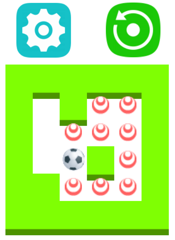 🕹️ Play Kich the Ball Game Free Online Soccer Logic Puzzle Board