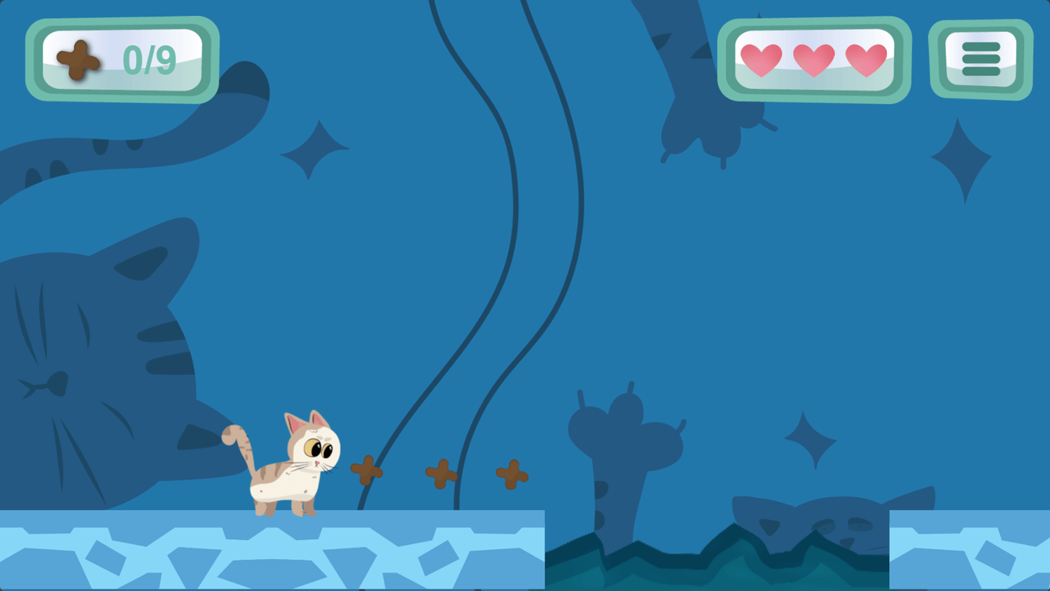 🕹️ Play Kitty's World Game Free Online Cat Platformer Video Game for