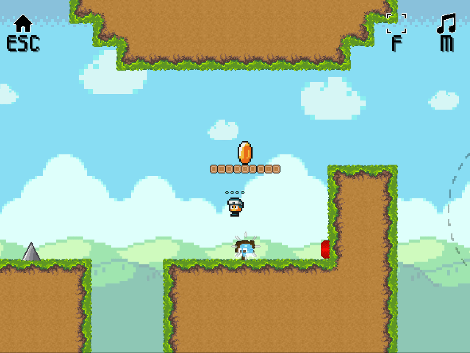 🕹️ Play Low's Adventures 3 Game Free Online Pixel Platforming Level Escape Video Game for Kids