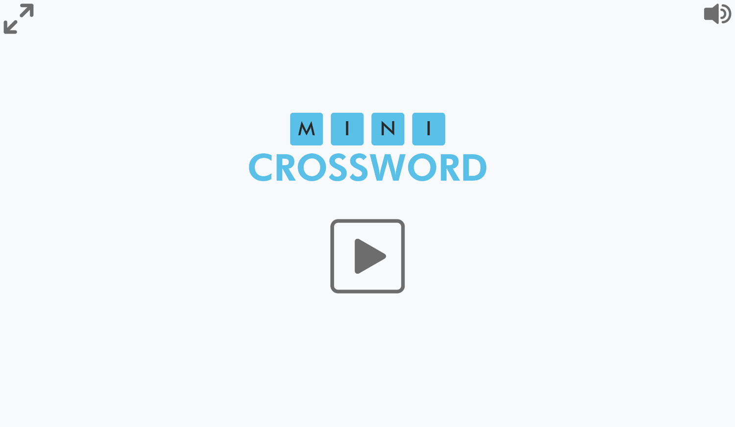 🕹️ Play Mini Crossword Game: Free Online Tiny Crossword Puzzle Video