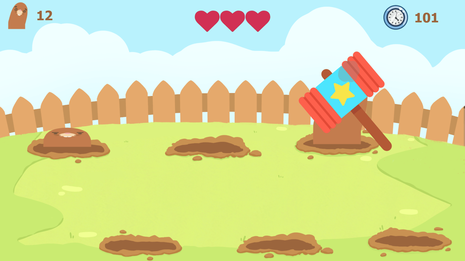 🕹️ Play Moles Game Free Online WhackaMole Arcade Video Game for Kids