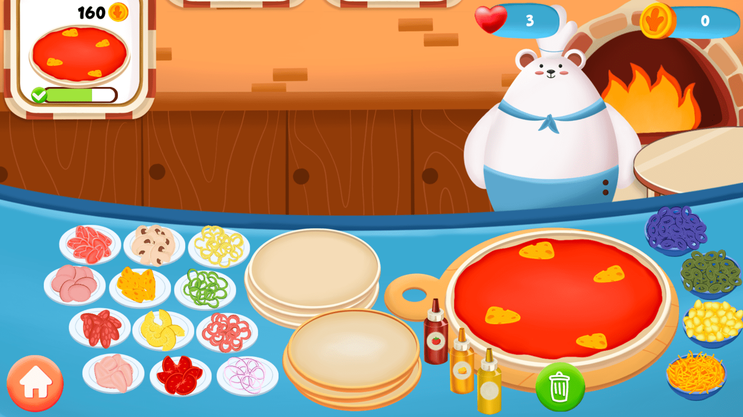 🕹️ Play Pizza Baker Game Free Online Pizza Baking Sim Video Game for